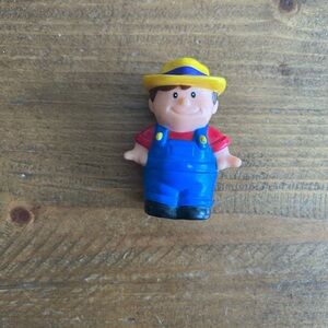Vintage Shellcore farmer figurine as is